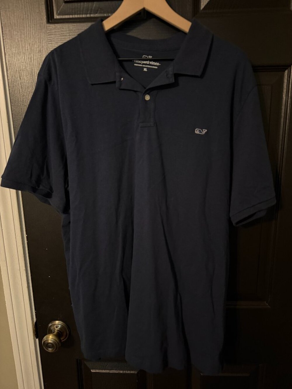 Gently Worn Men's Vineyard Vines Short Sleeve Polo Navy XL